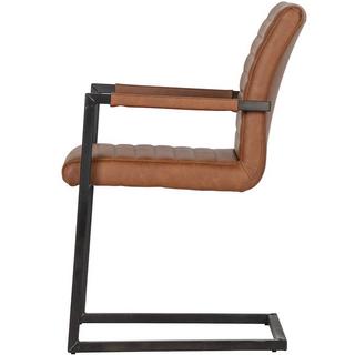 mutoni Fauteuil Cantilever Bas Cognac  