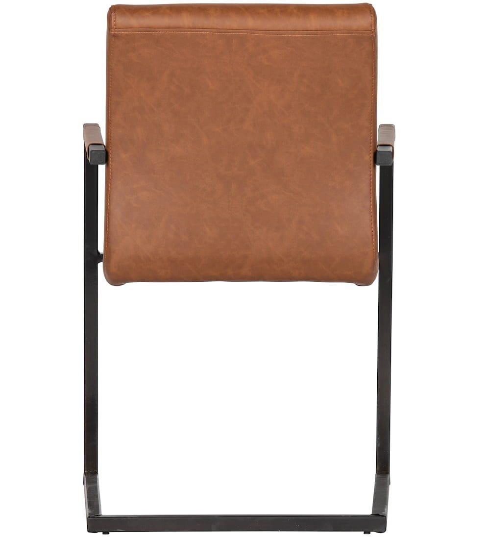 mutoni Fauteuil Cantilever Bas Cognac  