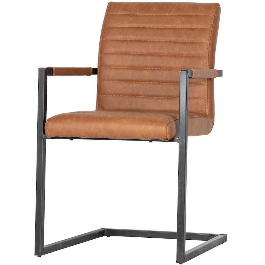 mutoni Poltrona a sbalzo Bas cognac  