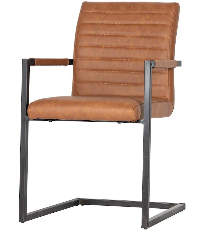 mutoni Fauteuil Cantilever Bas Cognac  