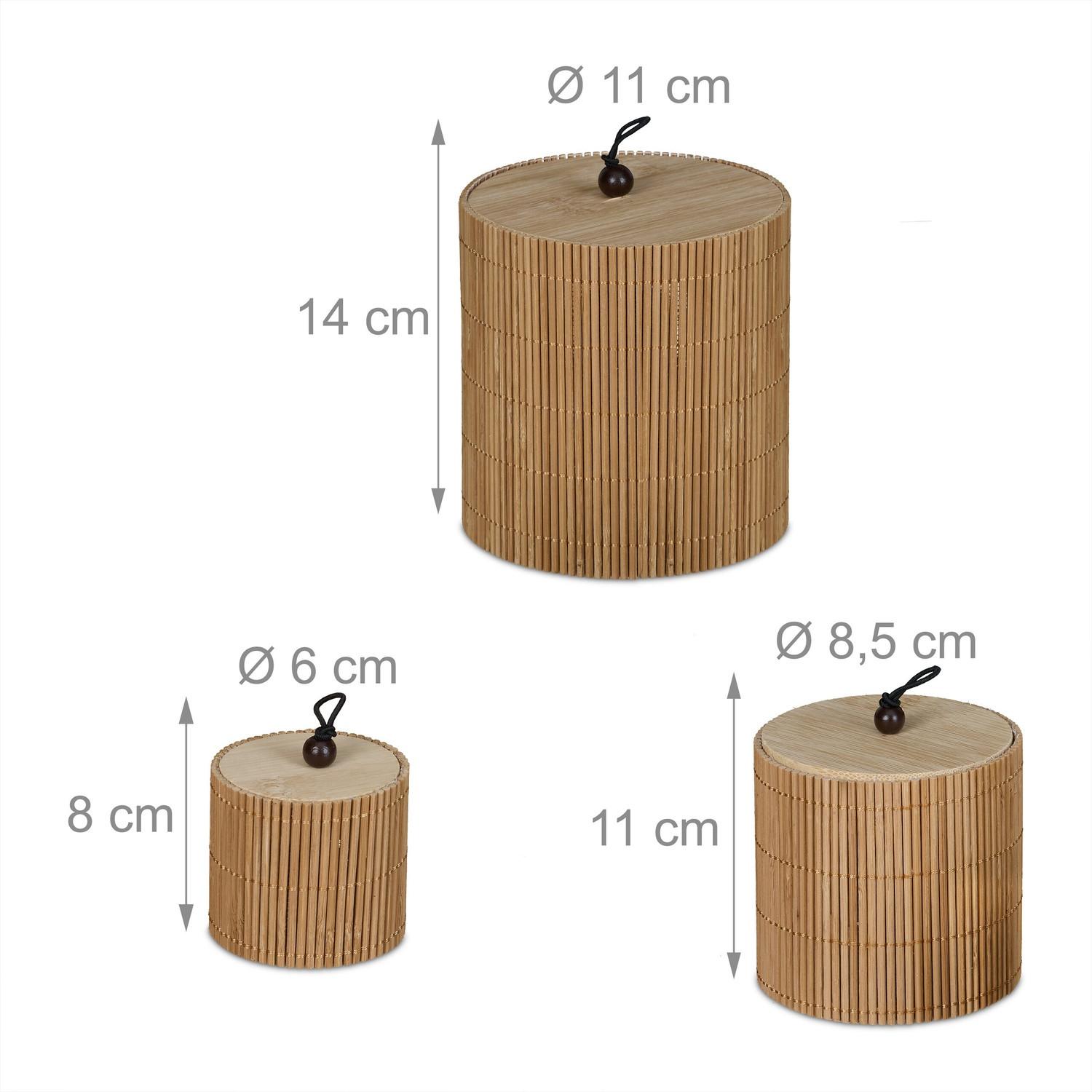 B2X Set mit 3 Aufbewahrungsboxen mit Deckel  