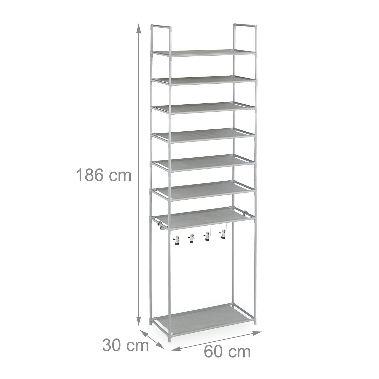 B2X Scaffale per scarpe con 8 ripiani  