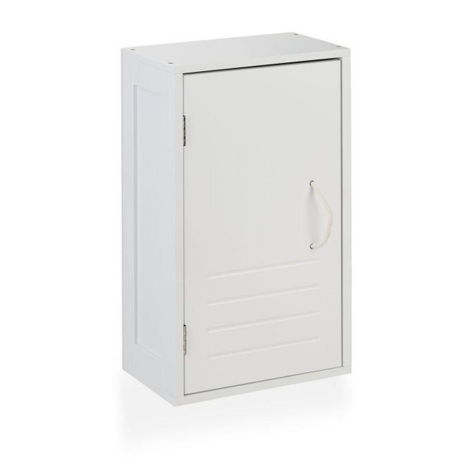 Mobiletto da bagno bianco a muro