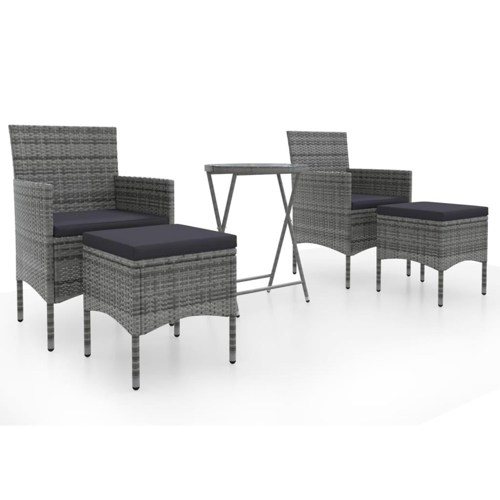 VidaXL Garten bistro set poly-rattan  