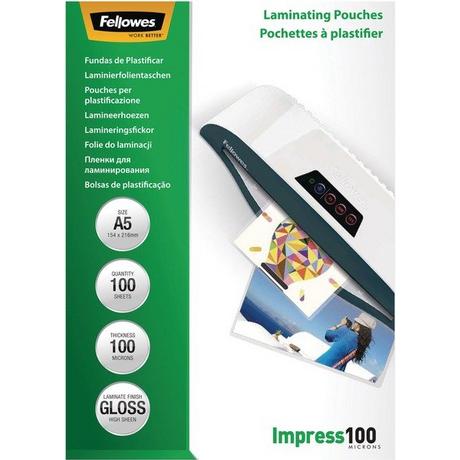 Fellowes  FELLOWES Laminiertasche A5 5351002 glanz, 100my 100 Stk 