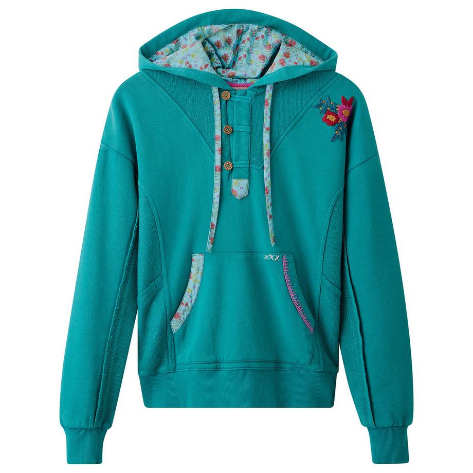 Joe Browns Felpa con Cappuccio con Ricamo Floreale  