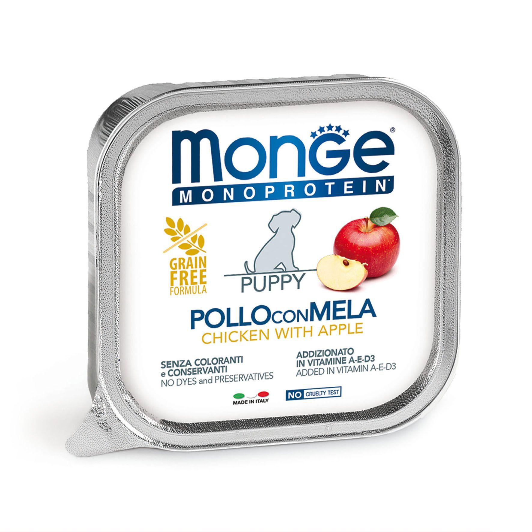 Monge  Puppy Monoprotein Chicken und Apple - Multipack 