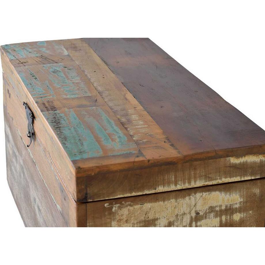mutoni Truhe Mayela Holz recycelt multicolor 80x40  