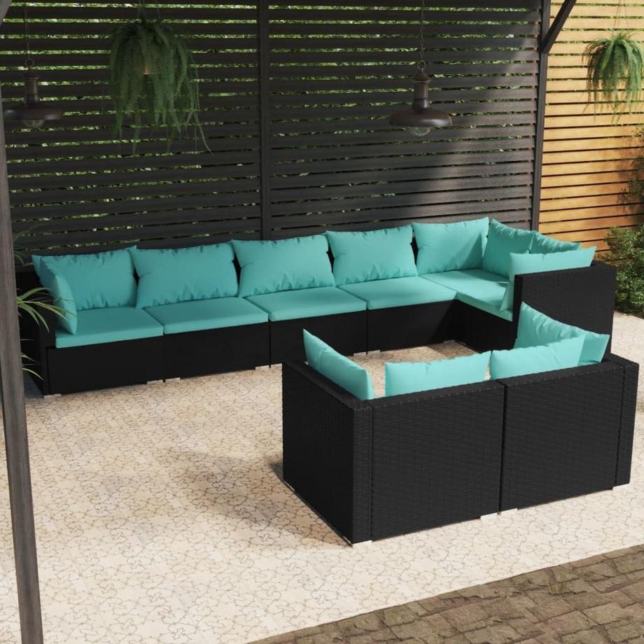 VidaXL Garten lounge set poly-rattan  
