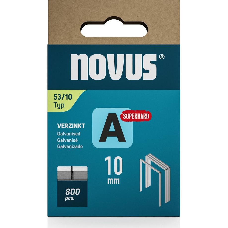 Novus Feindrahtklammern Super Hard Kartonverpackung à 800 Stk.  