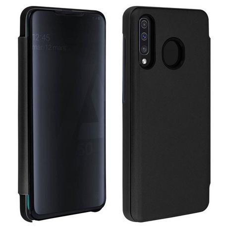 Avizar  Clear View Cover Galaxy A50 Schwarz 