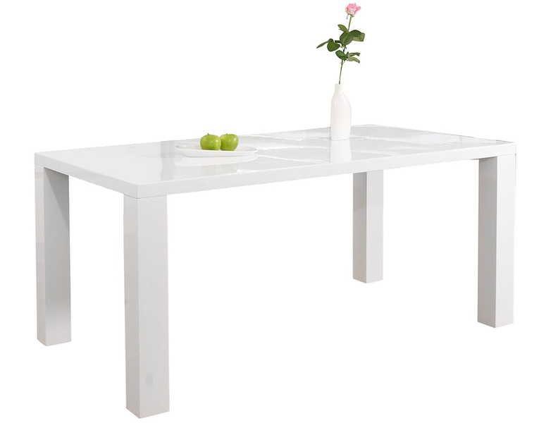 mutoni Tavolo da pranzo 120x80x76 cm bianco  