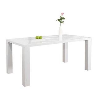 mutoni Tavolo da pranzo 120x80x76 cm bianco  