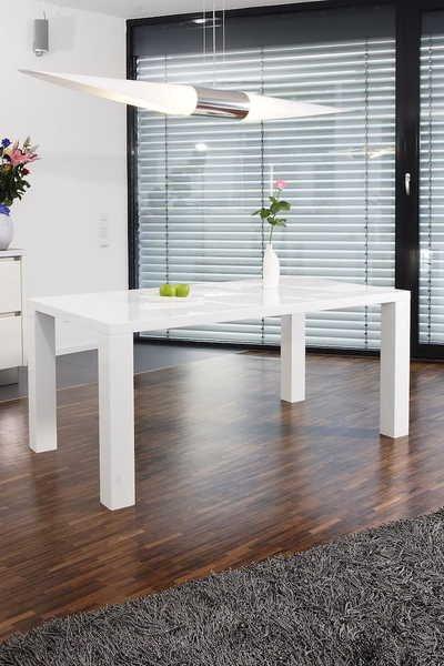 mutoni Tavolo da pranzo 120x80x76 cm bianco  