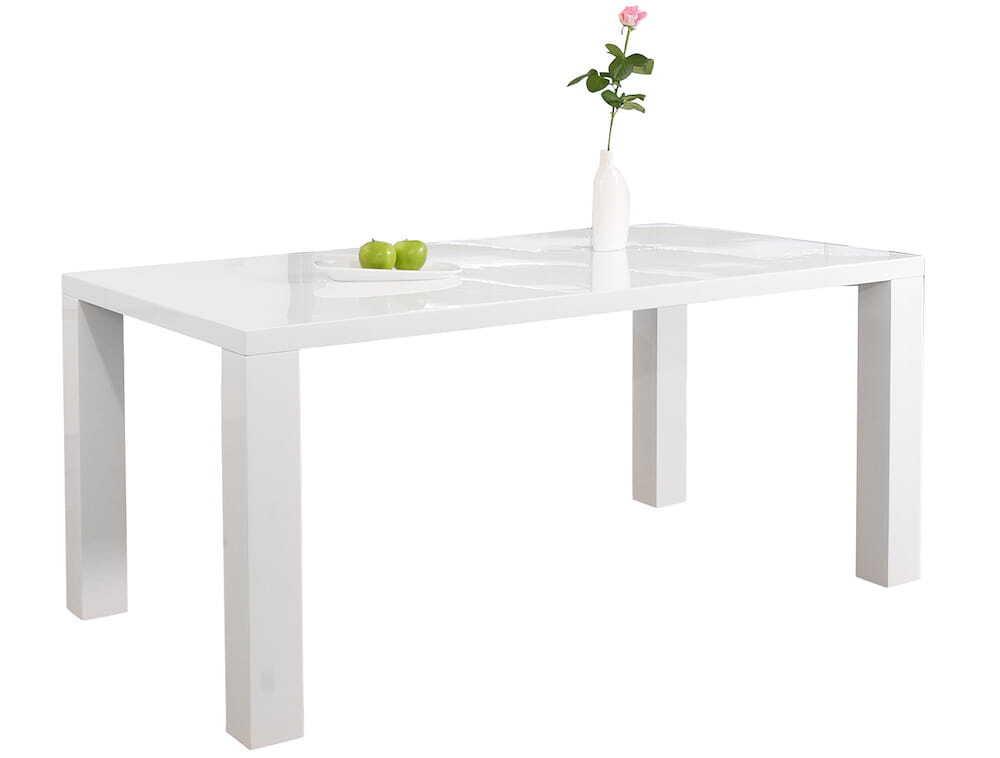 mutoni Tavolo da pranzo 120x80x76cm bianco  