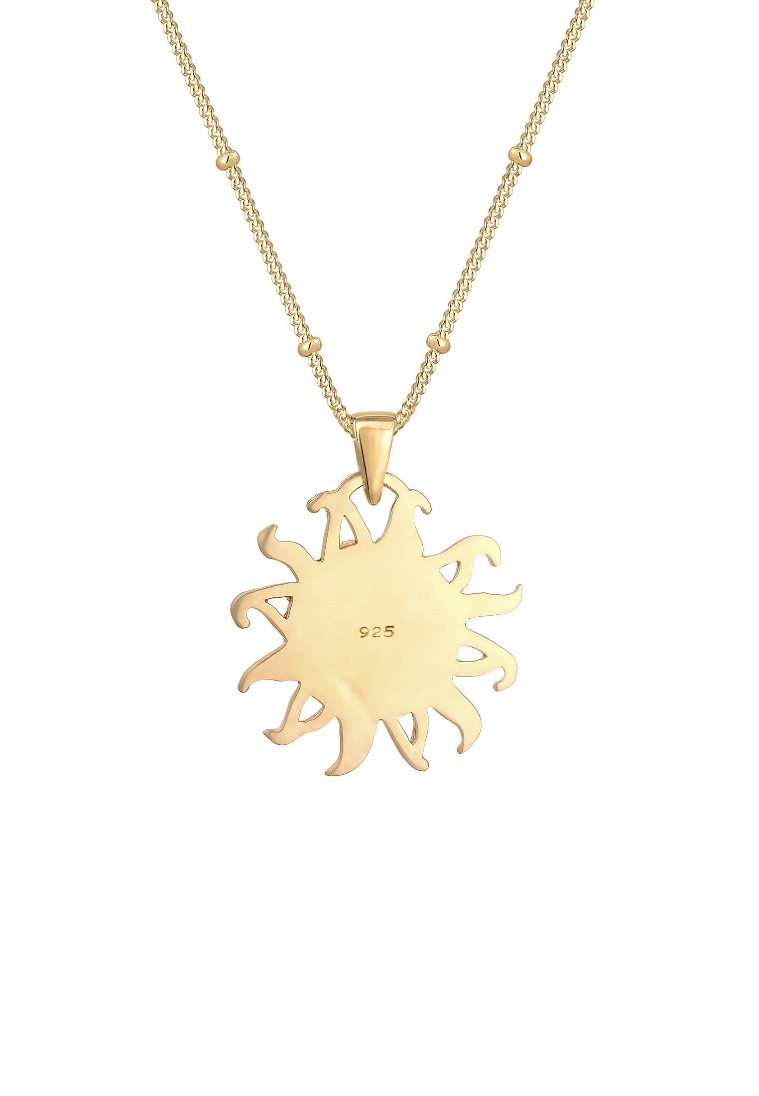 Elli  Halskette Kugelkette Sonne Mond Vintage Trend 