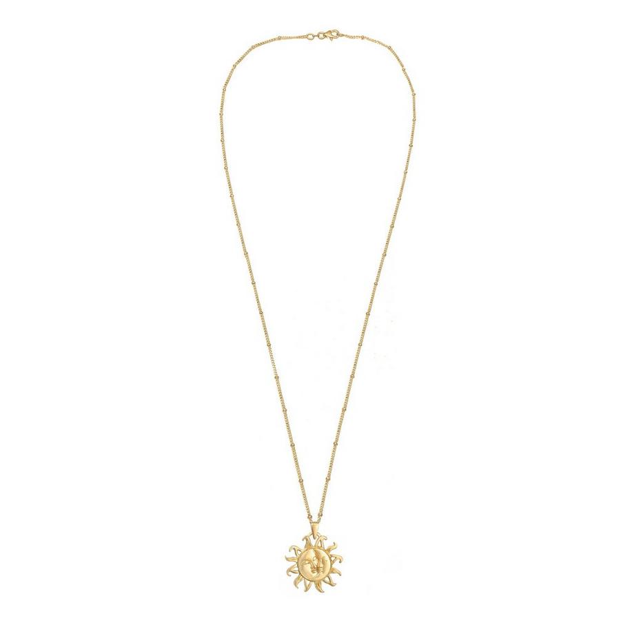 Elli  Halskette Kugelkette Sonne Mond Vintage Trend 