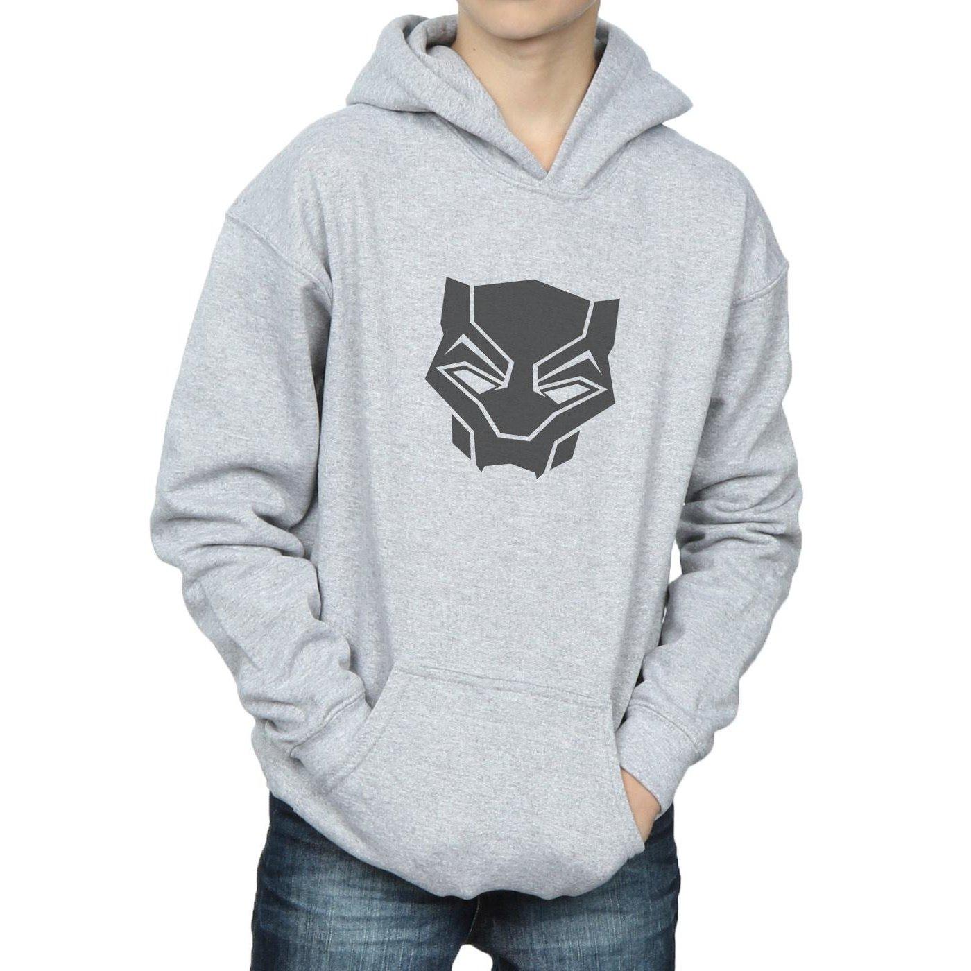 MARVEL  Black Panther Black On Black Kapuzenpullover 