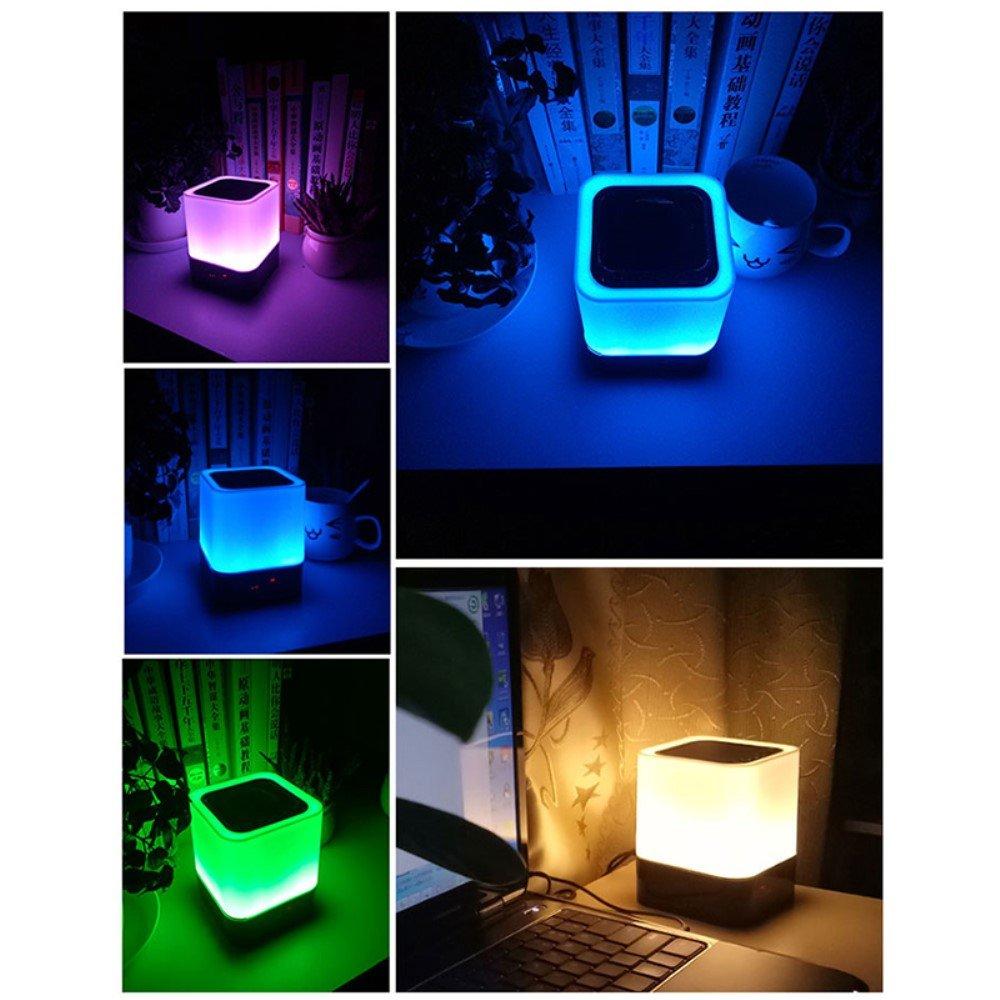 Cover-Discount  Bluetooth Speaker avec réveil et lumière LED 