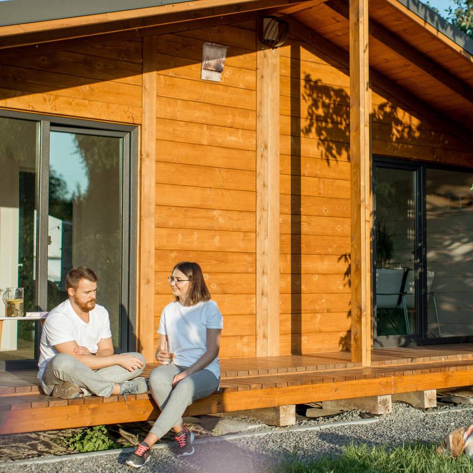 B2X  Fledermauskasten aus geflammtem Holz 