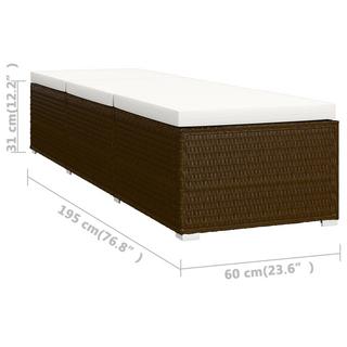 VidaXL Sonnenliege poly-rattan  