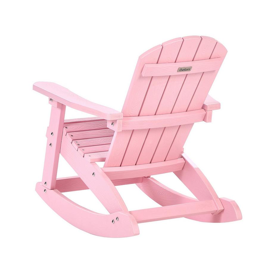 Beliani Garten Schaukelstuhl für Kinder aus Kunstholz Retro ADIRONDACK  