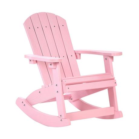 Beliani Sedia a dondolo da giardino per bambini en Legno plastico Retrò ADIRONDACK  