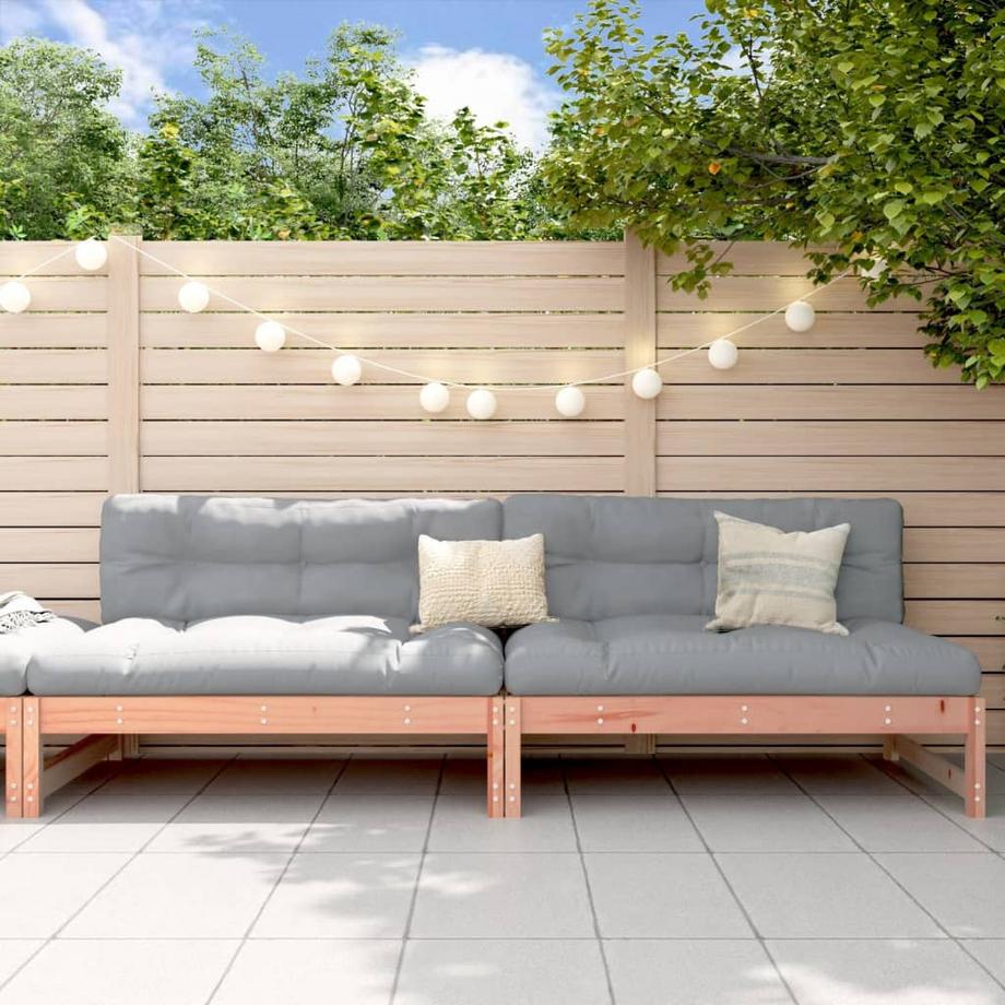VidaXL Canapé central de jardin bois  
