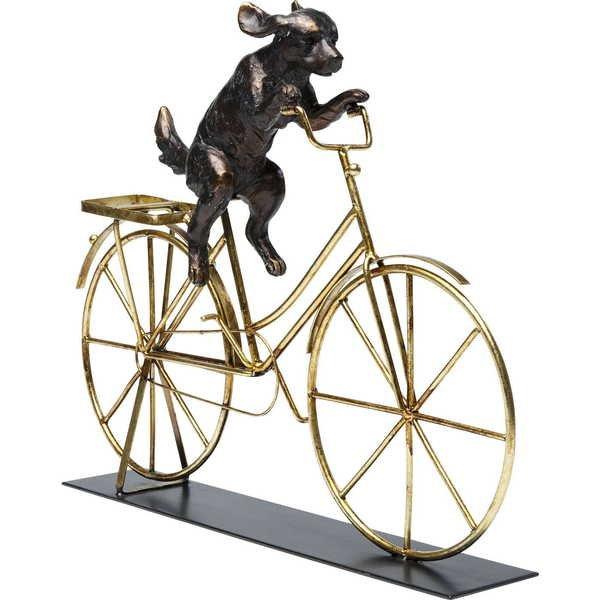 KARE Design Deko Objekt Dog With Bicycle  