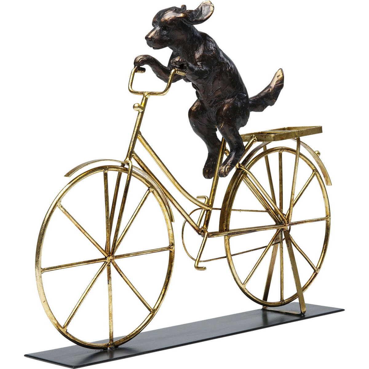 KARE Design Objet décoratif Dog With Bicycle  