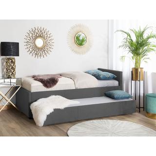 Beliani Bett mit Lattenrost aus Polyester Modern MARMANDE  