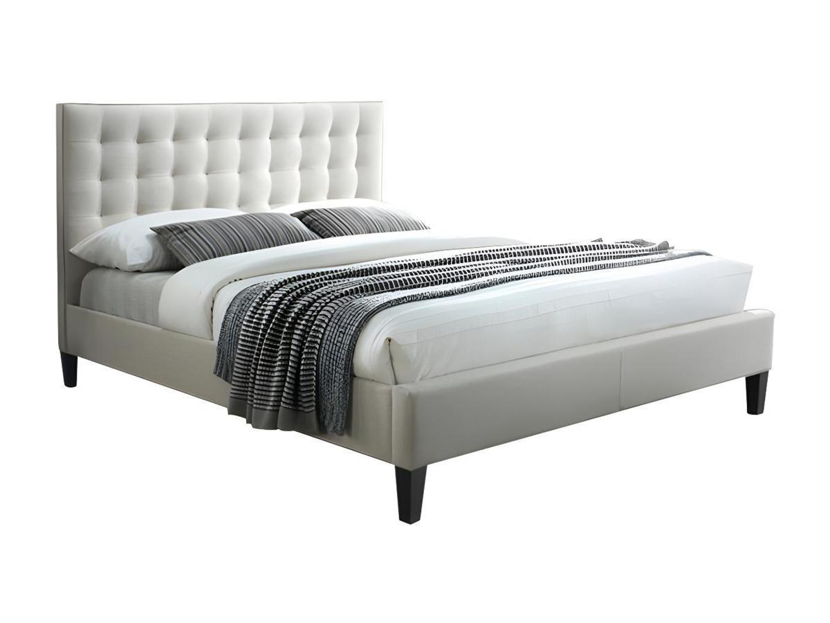 Vente-unique Letto matrimoniale con testiera capitonné CHIARA  