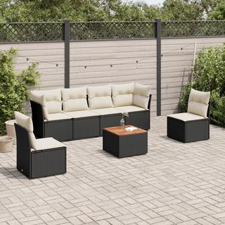 VidaXL set divano da giardino Polirattan  