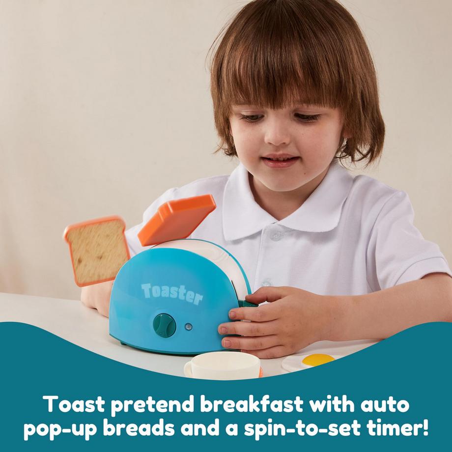 Activity-board  Küchenzubehörset für Kinder, Spielzeug für die Küche, Kaffeemaschine, Mixer, Toaster mit realistischen Lichtern und Geräuschen 