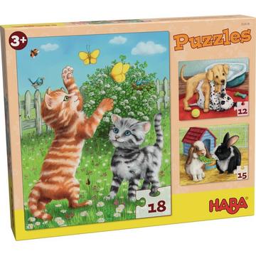 HABA Puzzles -Puzzles Animaux de compagnie