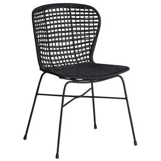 Beliani Chaise de salle à manger en Rotin Boho ELFROS  