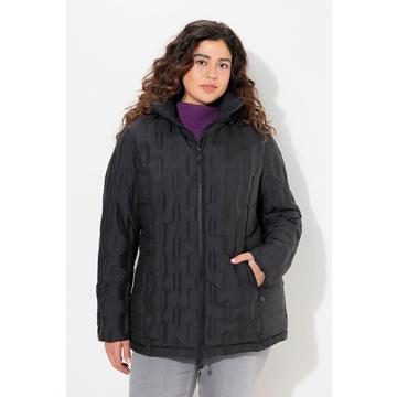 Manteau HYPRAR à capuche, matelassé et imperméable. Coupe évasée.