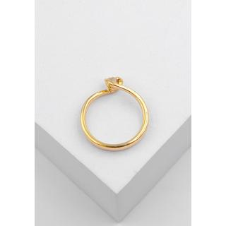 MUAU Schmuck  Solitaire Ring Diamant 0.25ct. Gelbgold 750 