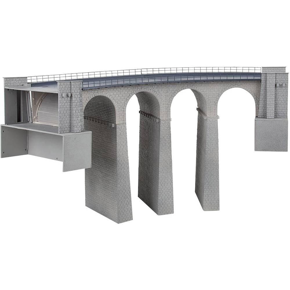 FALLER  H0 2gleisig gebogenes Viadukt-Set 