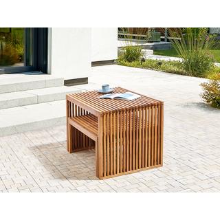 Beliani Table de jardin en Acacia Moderne SULZANO  