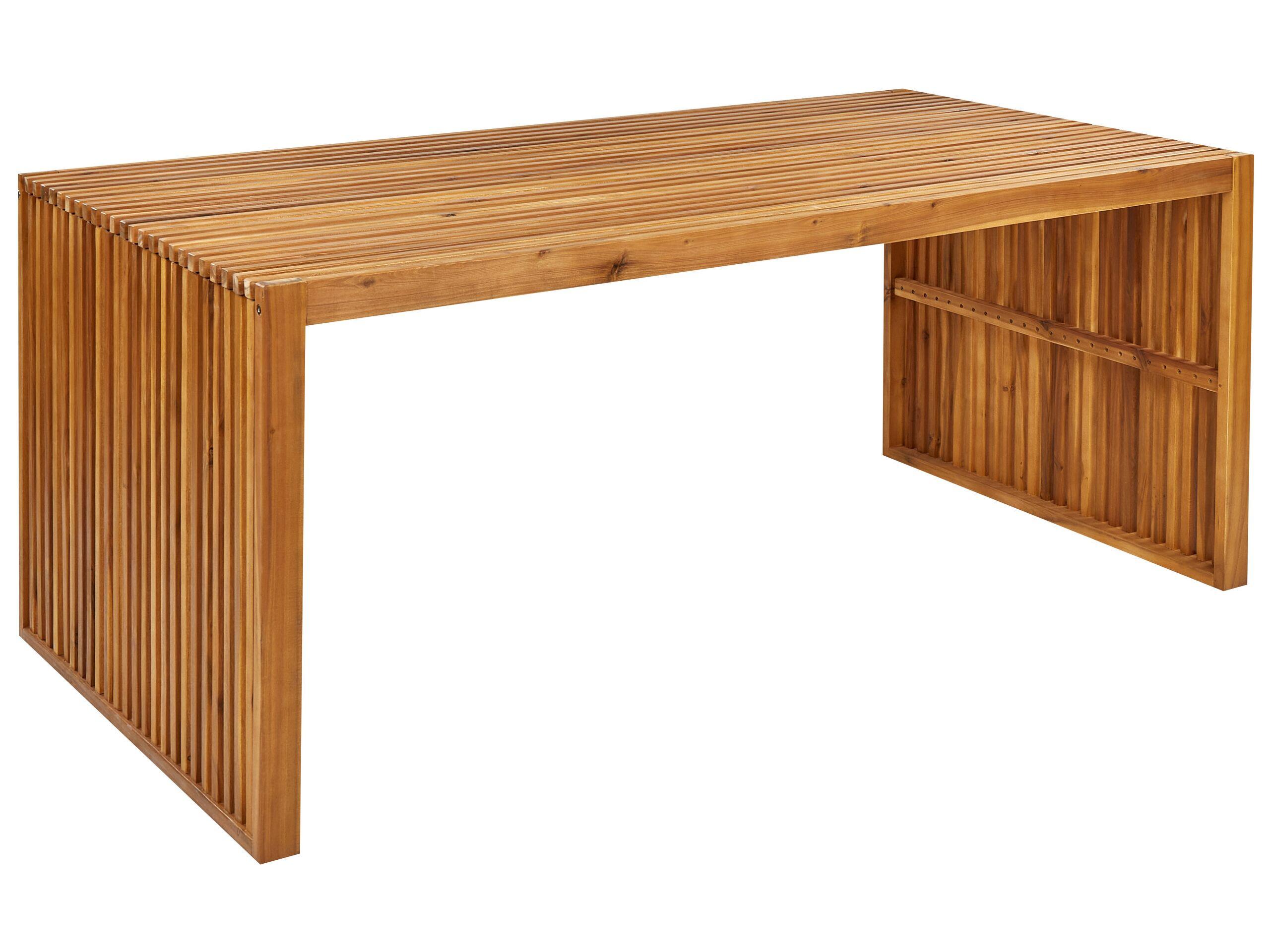 Beliani Gartentisch aus Akazienholz Modern SULZANO  