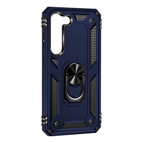 Avizar  Coque Galaxy S23 Bague Support Bleu Nuit 