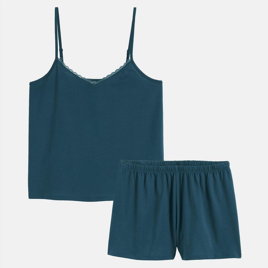 La Redoute Collections Pyjashorty mit dünnen Trägern  