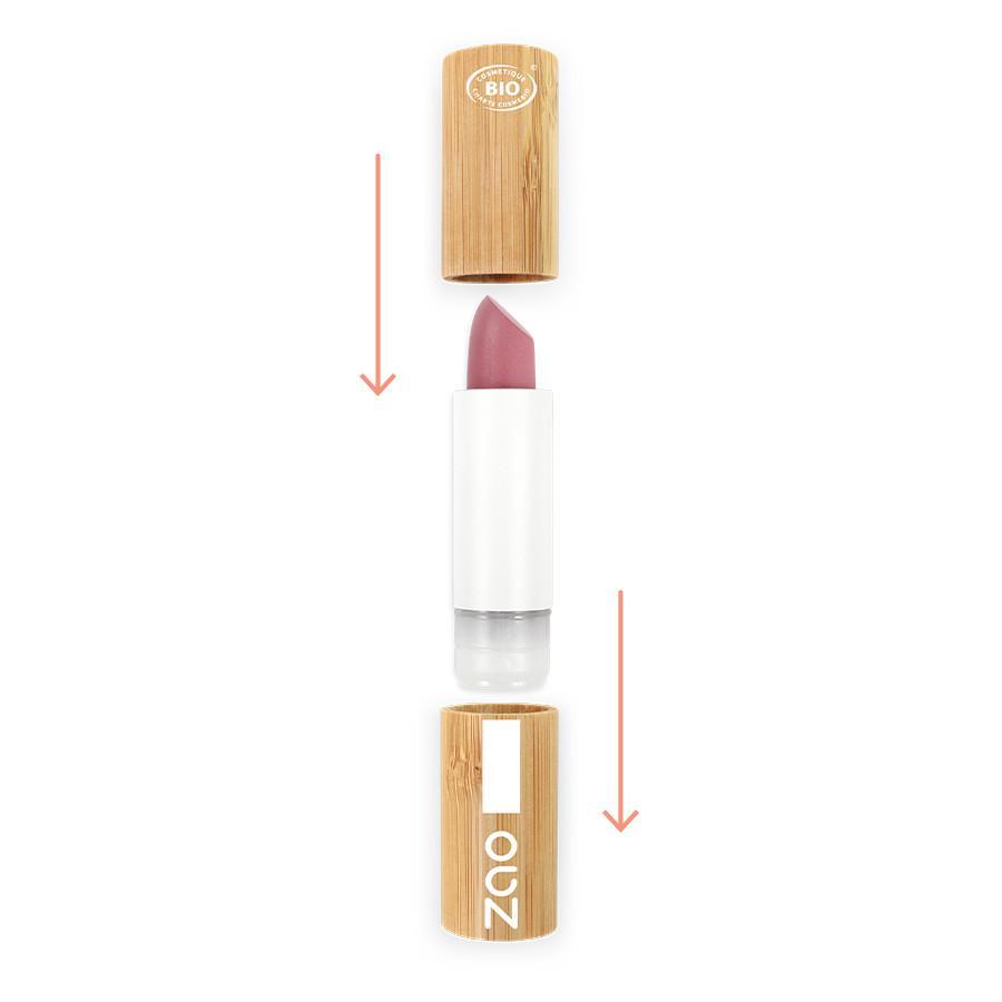 ZAO MAKEUP  Classic Lipstick - Bio-zertifiziert, vegan und nachfüllbar 