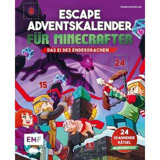 Escape-Adventskalender für Minecrafter: Das Ei des Enderdrachen Passfeller, Frank Copertina rigida 