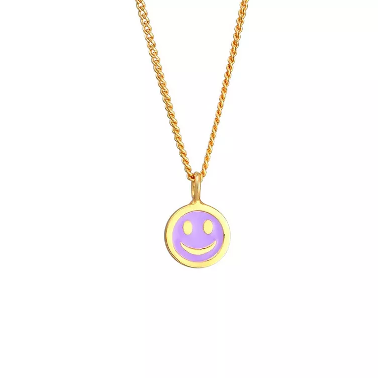 Elli Halskette Kids Smiley Emoji Emaille Plättchenonline kaufen MANOR