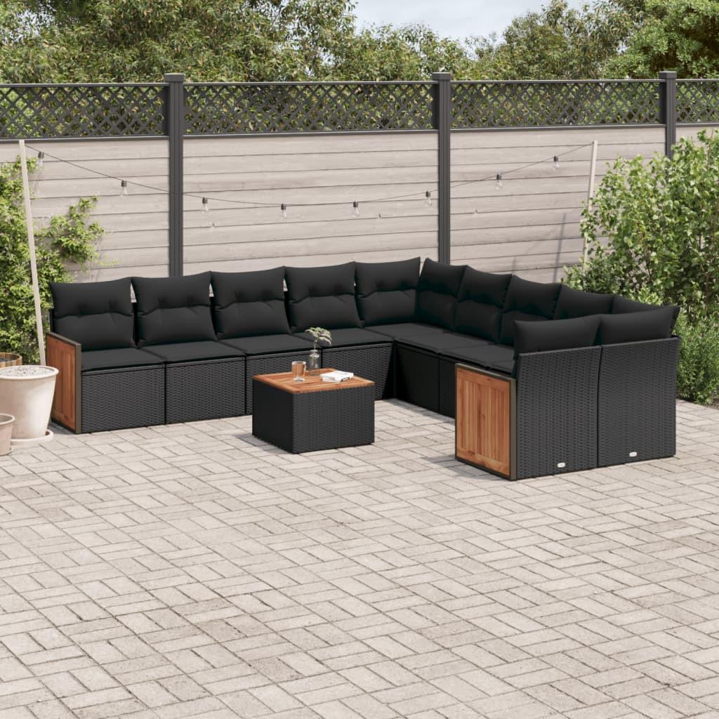 VidaXL set divano da giardino Polirattan  