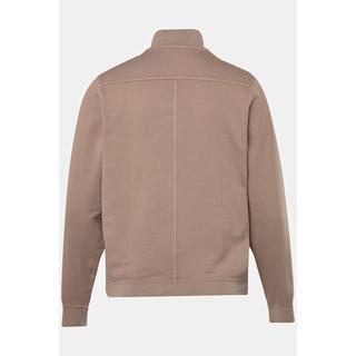 JP1880 Sweatjacke Stehkragen Knopfleiste Vintage Look  