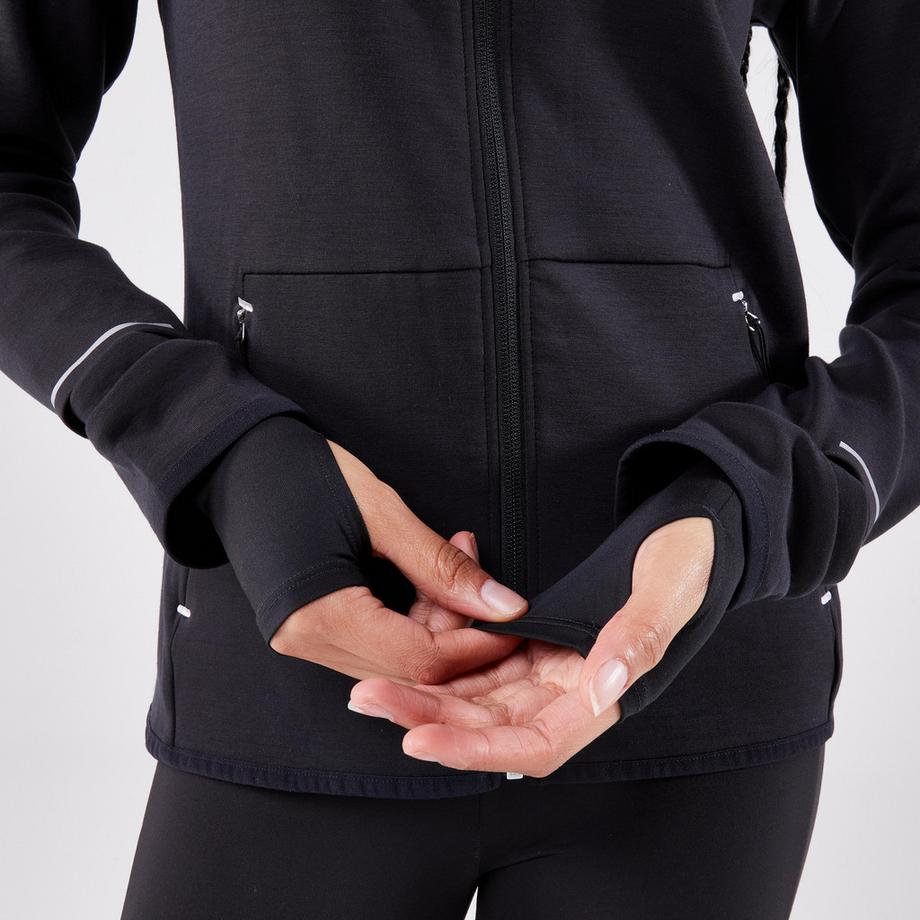 KIPRUN  Giacca da running donna calda maniche lunghe 