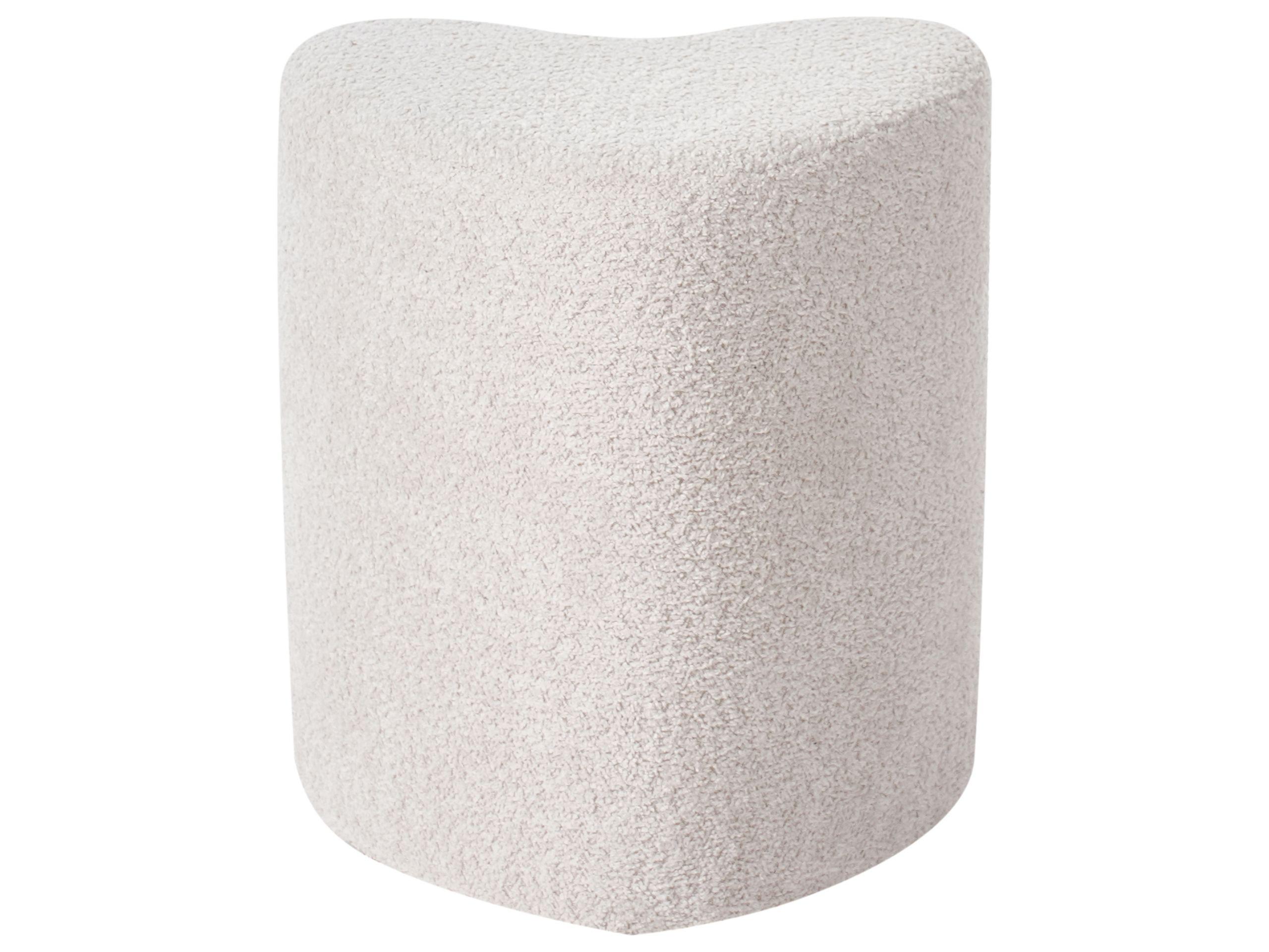 Beliani Pouf en Tissu chenille Scandinave SCOTIA  